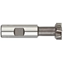Niagara Cutter TS109 T-Slot Shank Type Cutter, High Speed Steel, Uncoated (Bright), Weldon Shank, 10 Helix Angle, 31/32" Cutter Diameter, 8 Tooth, 25/64" Width