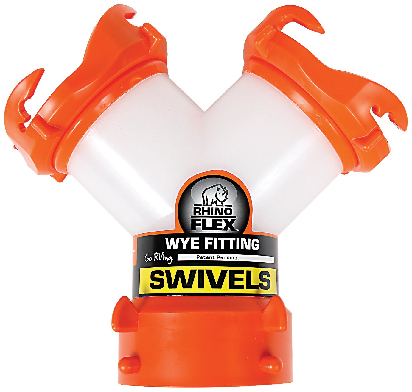 Camco RhinoFLEX RV Y Wye Adapter Sewer Hose Black Gray Tank Dump