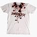 Bleeding Star Clothing Clubwear Rave Designs Splatter Star 2 Adult White T-Shirt