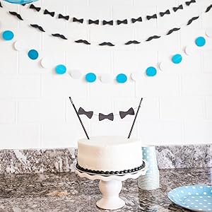 Bobee Bow Tie Party Decorations Paper Garlands 1 Long 14 Foot