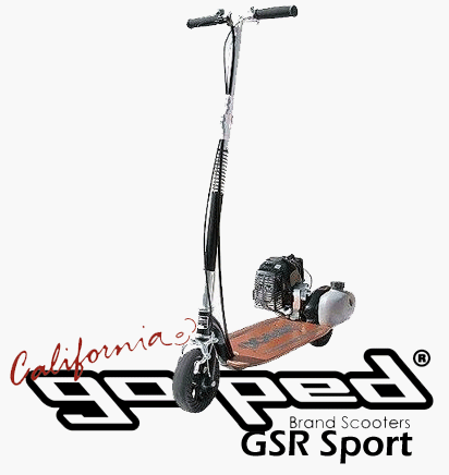 Go-Ped GSR Sport Gas Powered City Scooter (Gloss Black)