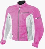 FIRSTGEAR CONTOUR MESH WOMENS TEXT JACKET PINK/WHITE XL FTJ060606W004