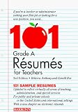 101 Grade a Resumes for Teachers