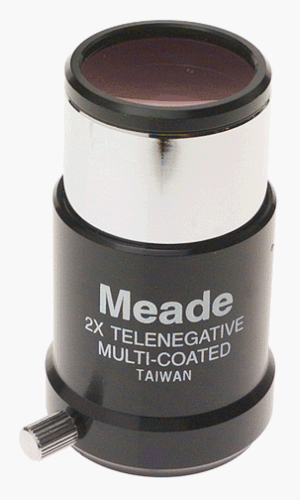 Meade #126 1.25-Inch 2x Short-Focus Barlow Lens