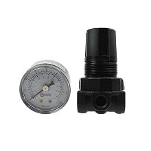 Coilhose Pneumatics MR2-GL Miniature Series Regulator with Gauge and Low Pressure Spring, 1/4-Inch Pipe Size