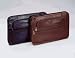 Leather Underarm Portfolio Brown