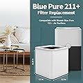 Astrair 2 Pack 211+ Replacement Filter Compatible with Blue Pure 211+ Air Cleaner Purifier