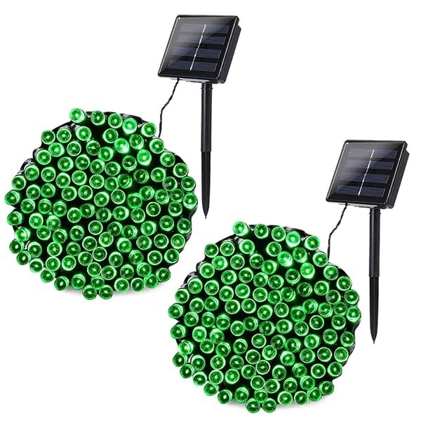 Joomer Solar String Lights 2 Pack 72ft 200 Led 8 Modes Solar