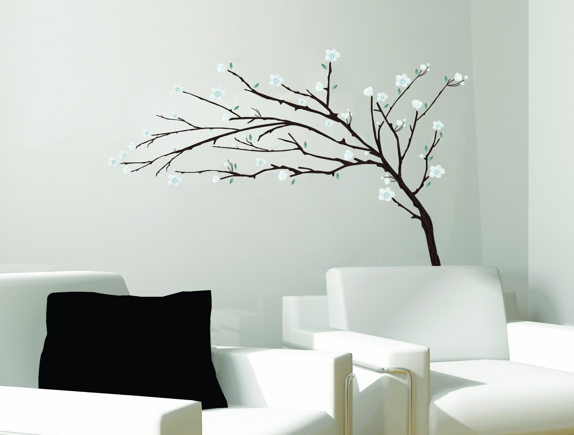Galleon Tree Branches Flowers Huge Wall Mural Decal Sticker