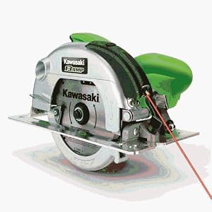 Kawasaki 840327 Green 13 Amp 7-1 4-Inch Circular Saw with Laser Guide by Alltrade