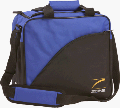 Childrens Toyshop  Sporting Goods : Brunswick Target Zone Single Royal/Black 1 Ball Bowling Bag