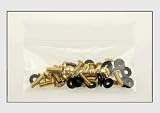 10-24 X 1/8 X 1/2 Gold Screw Bag of 20 with Rubber Washer