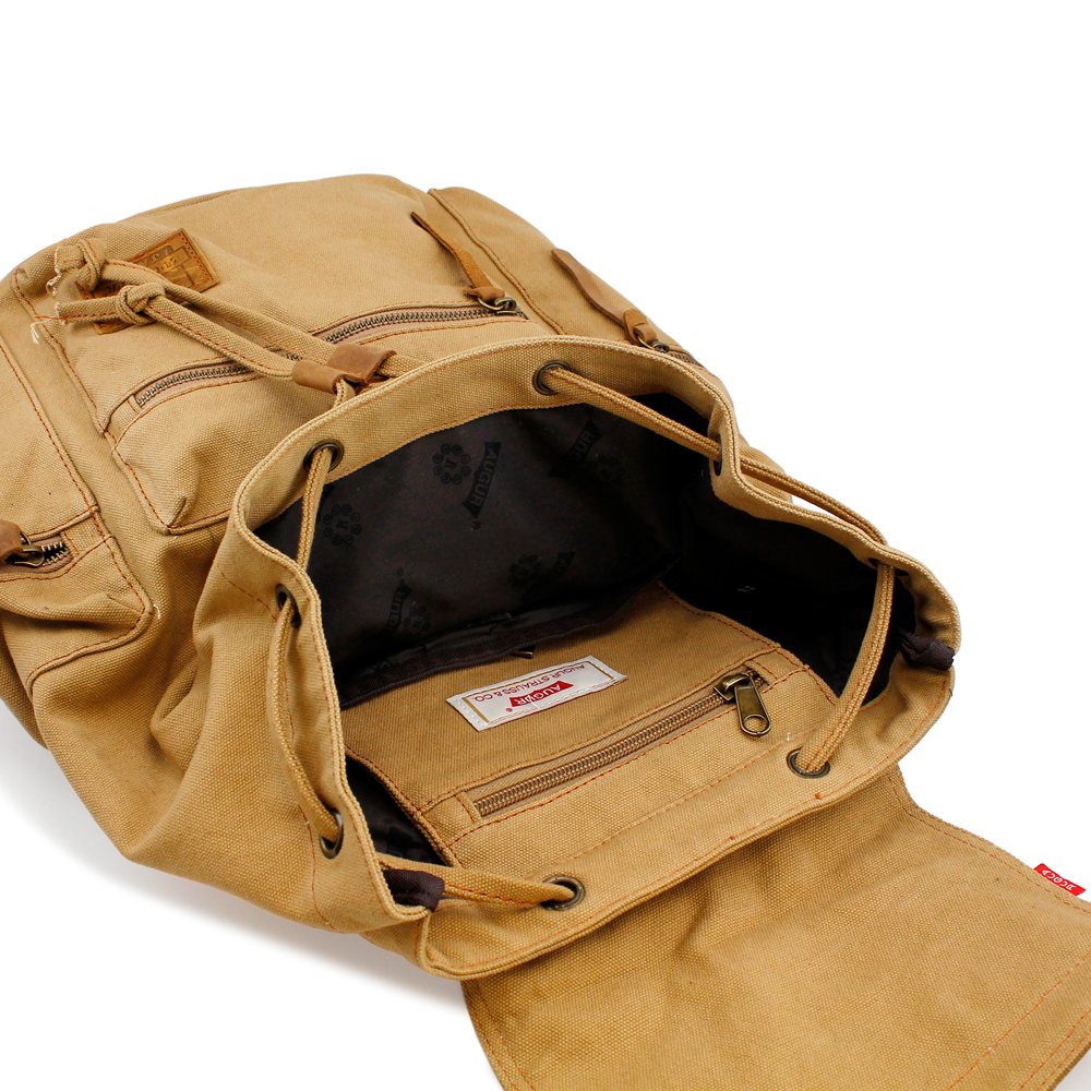 GEARONIC TM Men's Outdoor Vintage Canvas Military Shoulder Travel