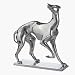 Polished Aluminum Greyhound Dog Sculpture