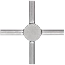 STC-16/4 Stainless Steel Hypodermic Tube Fitting, Cross, 16 Gauge