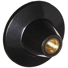 DimcoGray Black Phenolic Push-Pull Knob Female, Brass Insert: 5/16-18" Thread x 7/16" Depth, 1-13/16" Diameter x 1-3/16" Height x 5/8" Hub Dia x 7/8" Hub Length (Pack of 10)