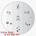 Pochoirs pour le Kit Nail Art M3 #40M03