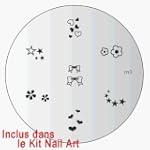 Pochoirs pour le Kit Nail Art M3 #40M03