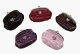 DESTINY Metal Frame Coin Purse in Alligator Print by Mundi