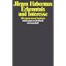 Erkenntnis und Interesse: Mit einem neuen Nachwort (suhrkamp taschenbuch wissenschaft)