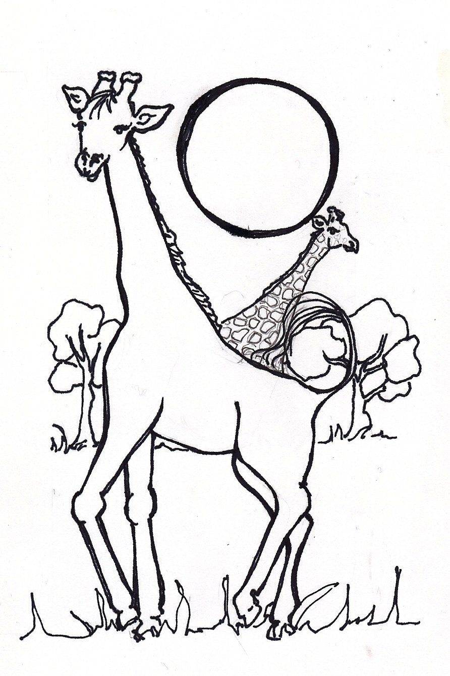 Giraffe Without Spots Coloring Page Coloring Pages