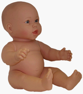 Large Vinyl Gender Neutral Caucasian Baby Doll