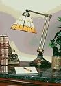 Legacy Lighting 1195DL-06T Mission Task Tiffany Style Desk-Task Lamp- Vestige Brass