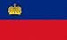 Liechtenstein Flag 8cm x 5cm Laminated Ribbon Bookmark