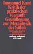 Werkausgabe in 12 B�nden: VII: Kritik der praktischen Vernunft. Grundlegung zur Metaphysik der Sitten: BD 7 (suhrkamp taschenbuch wissenschaft)