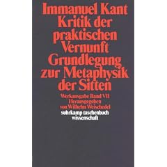 Werkausgabe in 12 B�nden: VII: Kritik der praktischen Vernunft. Grundlegung zur Metaphysik der Sitten: BD 7 (suhrkamp taschenbuch wissenschaft)