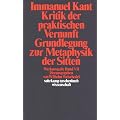 Werkausgabe in 12 B�nden: VII: Kritik der praktischen Vernunft. Grundlegung zur Metaphysik der Sitten: BD 7 (suhrkamp taschenbuch wissenschaft)