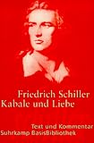 Kabale und Liebe: Ein b�rgerliches Trauerspiel: Ein b�rgerliches Trauerspiel. Text und Kommentar (Suhrkamp BasisBibliothek) - Friedrich Schiller