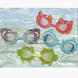 4 Pack of Kid's Friends Swim Goggles