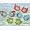 4 Pack of Kid's Friends Swim Goggles ( Style: 4-Pack Goggles (RB-1500) )