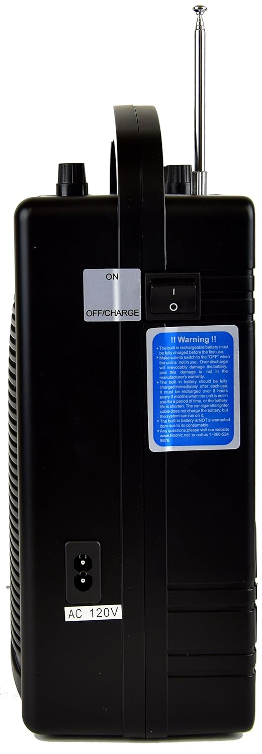 Amazon.com: HISONIC HS122BT-HH Portable PA System with Dual ... Amazon.com: HISONIC HS122BT-HH Portable PA System with Dual ...