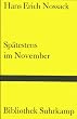 Sp�testens im November: Roman (Bibliothek Suhrkamp)
