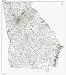 LAMINATED State of Georgia ZIP Code Map wall sized print by WorkingMaps, Measured in inches 46x50