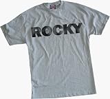 Rocky Movie Sylvester Stallone Logo Gray T-shirt