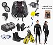 Sherwood Warm Water Dive Gear Ensemble With Wetsuit,Bag Plus