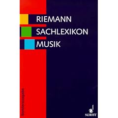 Riemann Sachlexikon Musik. Sonderausgabe