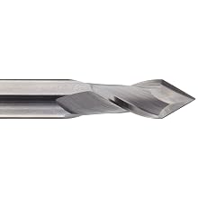 Melin Tool AMG-DP Carbide Drill Mill, Uncoated (Bright) Finish, 30 Deg Point Angle, 2 Flutes, 1.5" Overall Length, 0.0938" Cutting Diameter, 0.125" Shank Diameter