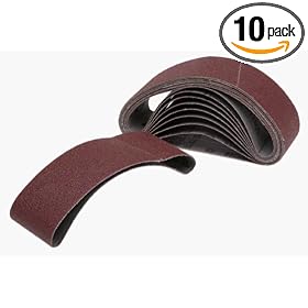 Bosch SCBR081 80 Grit Sanding Belts for Model 1278VSK (10-Pack by Bosch