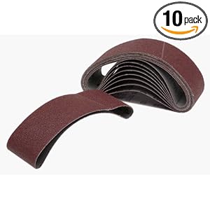 Bosch SCBR081 80 Grit Sanding Belts for Model 1278VSK (10-Pack by 