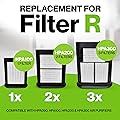 Durabasics Replacement for Honeywell Filter R, HEPA Filter R, HPA200, HPA 200, HRF-R1 & HRF-R2