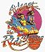 At Least I'm Enjoying The Ride - Skeletons on Roller Coaster (Clear Background) - Sticker / Decal