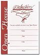 Graduation Open House Cards - RED COLOR w/Envelopes 15 sets