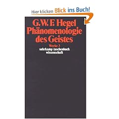 Werke in 20 B�nden mit Registerband: 3: Ph�nomenologie des Geistes: BD 3 (suhrkamp taschenbuch wissenschaft)