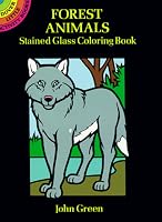Forest Animals Stained Glass Coloring Book