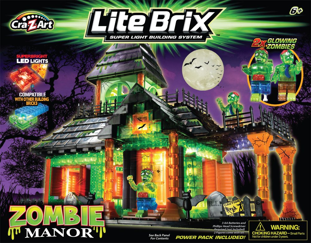 Amazon.com: Cra-Z-Art Lite Brix Zombie Manor: Toys & Games