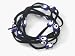 Black Suede Kabbalah String Bracelet with Lucky Eyes